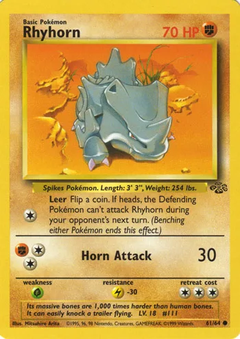 Rhyhorn, Jungle #61
