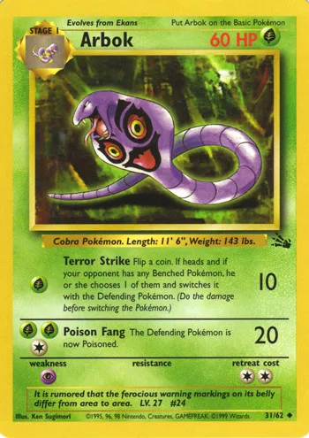 Arbok, Fossil #31