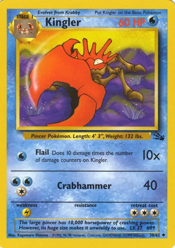 Kingler, Fossil #38