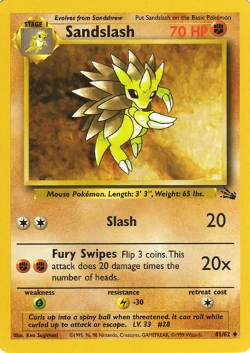 Sandslash, Fossil #41