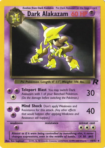 Dark Alakazam, Team Rocket #18