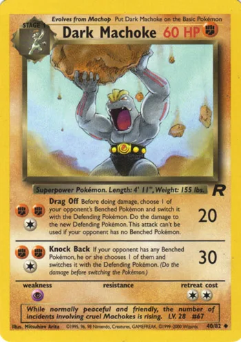 Dark Machoke, Team Rocket #40