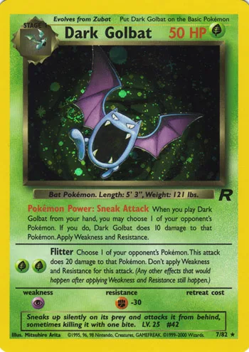 Dark Golbat Holo, Team Rocket #7