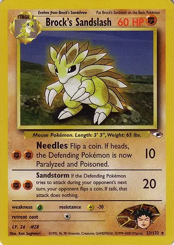 Brock's Sandslash, Gym Heroes #23