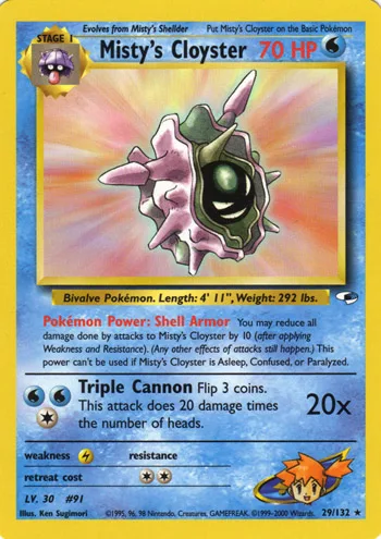 Misty's Cloyster, Gym Heroes #29