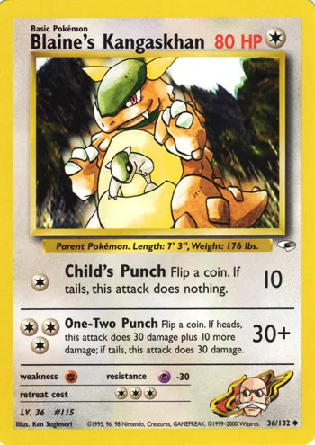 Blaine's Kangaskhan, Gym Heroes #36