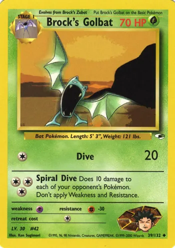 Brock's Golbat, Gym Heroes #39
