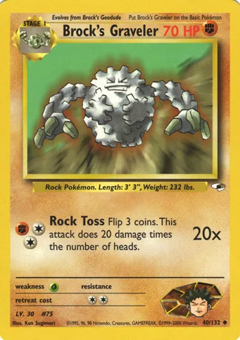 Brock's Graveler, Gym Heroes #40