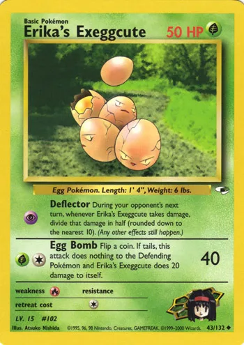 Erika's Exeggcute, Gym Heroes #43