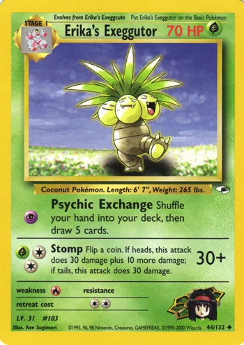 Erika's Exeggutor, Gym Heroes #44
