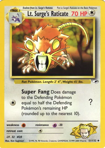 LT. Surge's Raticate