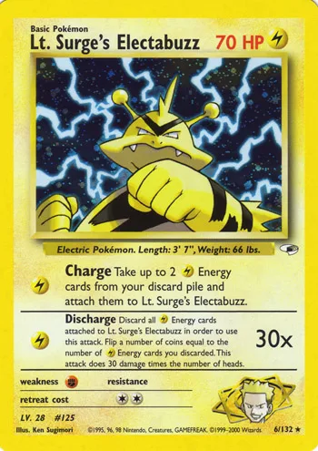 Lt. Surge's Electabuzz, Gym Heroes #6