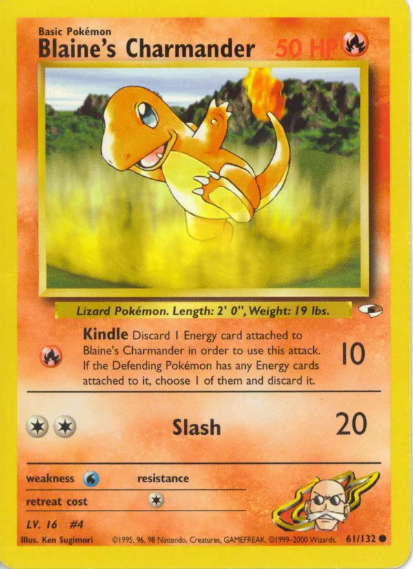 Blaine's Charmander, Gym Heroes #61