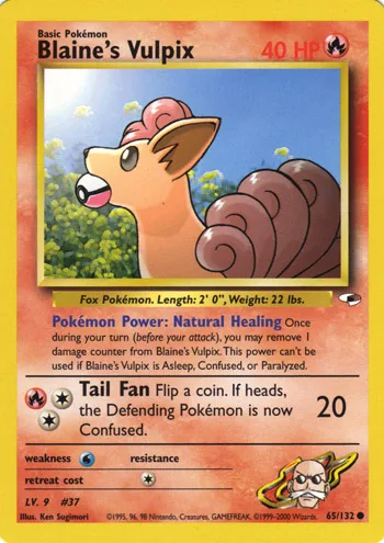 Blaine's Vulpix, Gym Heroes #65