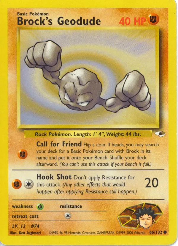 Brock's Geodude, Gym Heroes #66