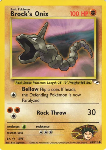 Brock's Onix, Gym Heroes #69