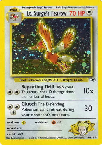 Lt. Surge's Fearow, Gym Heroes #7