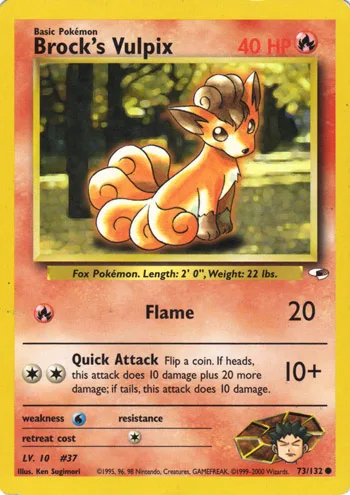Brock's Vulpix, Gym Heroes #73