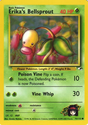 Erika's Bellsprout, Gym Heroes #75