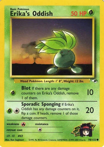 Erika's Oddish, Gym Heroes #78
