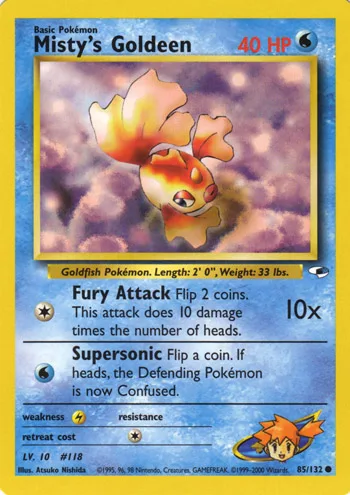 Misty's Goldeen, Gym Heroes #85
