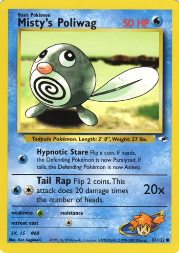Misty's Poliwag, Gym Heroes #87