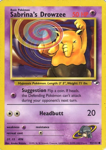 Sabrina's Drowzee, Gym Heroes #92