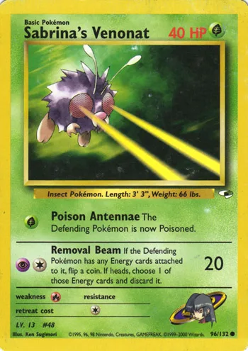 Sabrina's Venonat, Gym Heroes #96
