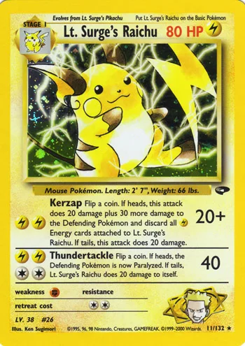 LT. Surge's Raichu