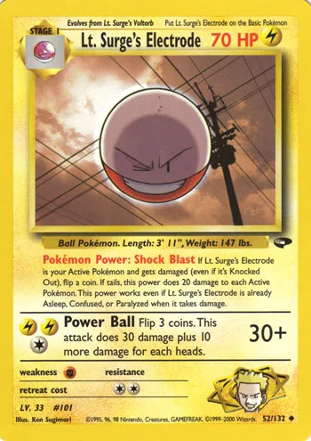 LT. Surge's Electrode, Gym Challenge #52