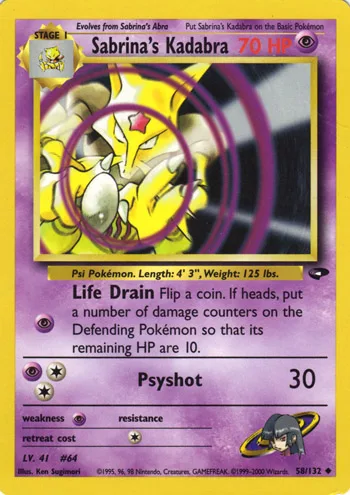 Sabrina's Kadabra, Gym Challenge #58