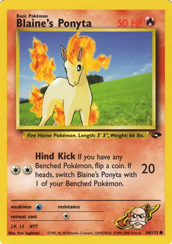 Blaine's Ponyta, Gym Challenge #64