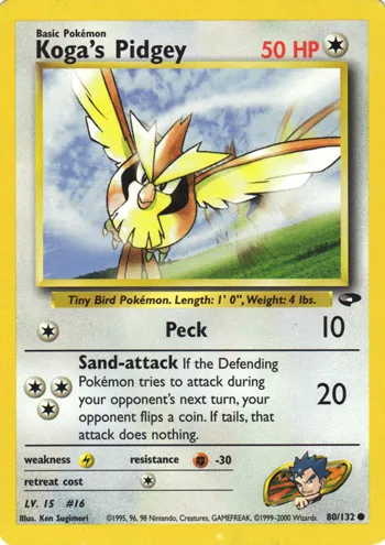 Koga's Pidgey, Gym Challenge #80