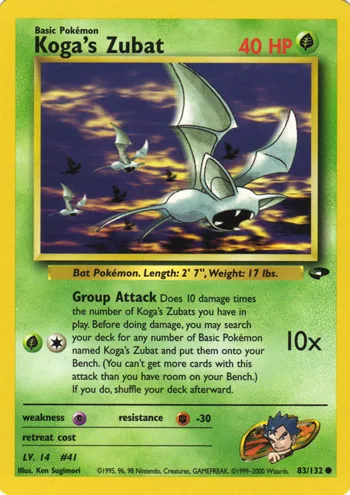 Koga's Zubat, Gym Challenge #83