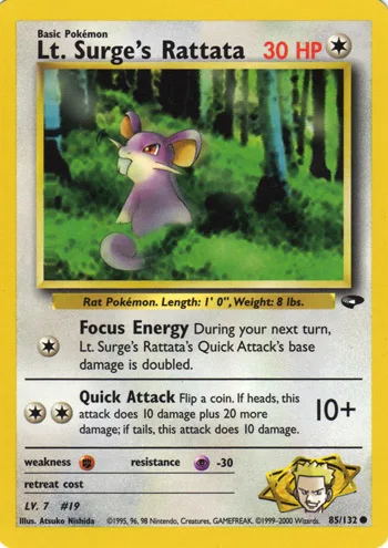 LT. Surge's Rattata, Gym Challenge #85