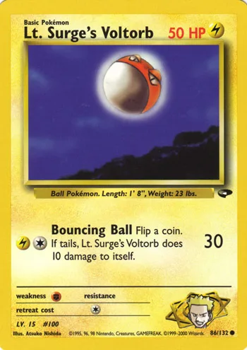 LT. Surge's Voltorb, Gym Challenge #86