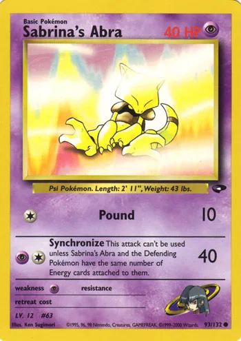 Sabrina's Abra, Gym Challenge #93