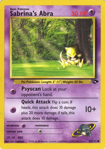 Sabrina's Abra, Gym Challenge #94