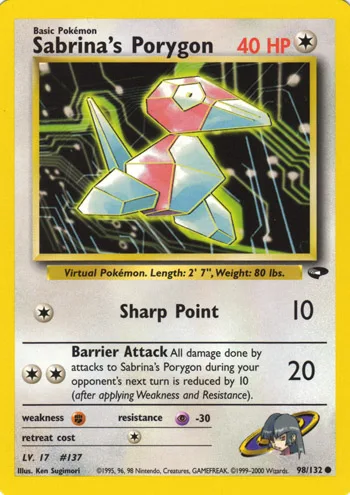 Sabrina's Porygon, Gym Challenge #98