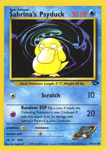 Sabrina's Psyduck, Gym Challenge #99