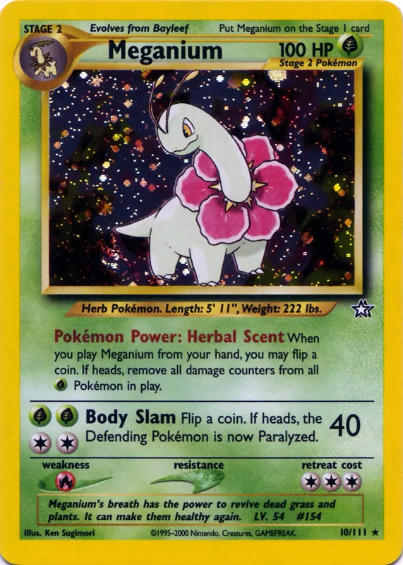 Meganium Holo, Neo Genesis #10