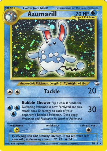 Azumarill Holo, Neo Genesis #2