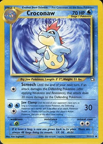Croconaw, Neo Genesis #31