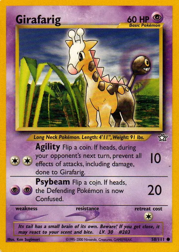 Girafarig, Neo Genesis #58