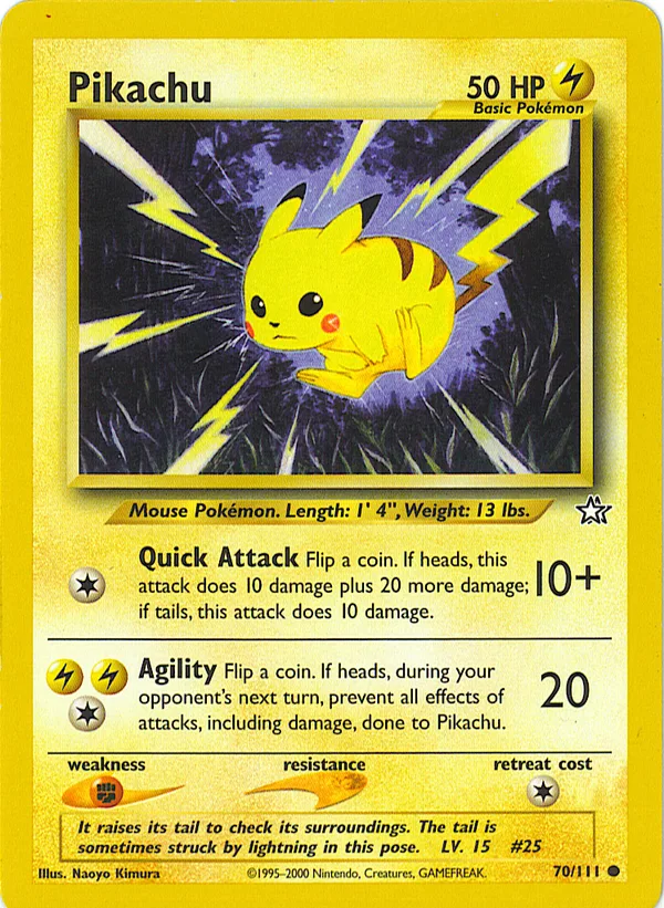 Pikachu, Neo Genesis #70