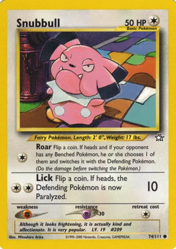 Snubbull, Neo Genesis #74