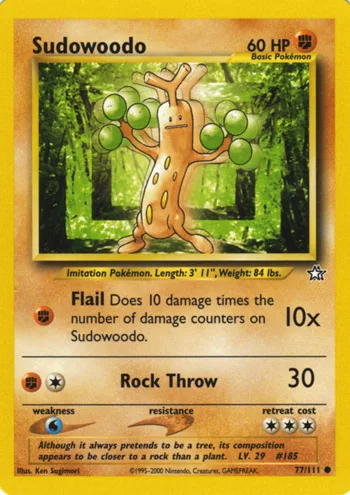 Sudowoodo, Neo Genesis #77