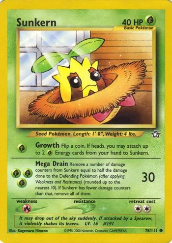 Sunkern, Neo Genesis #78