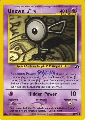 Unown F, Neo Discovery #48