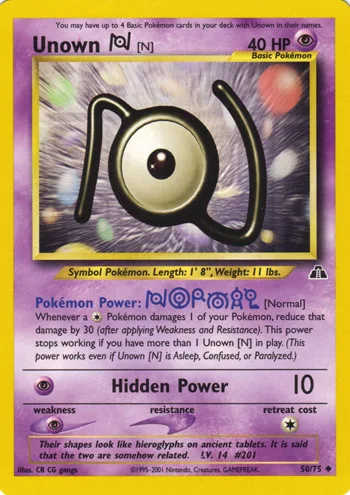 Unown N, Neo Discovery #50